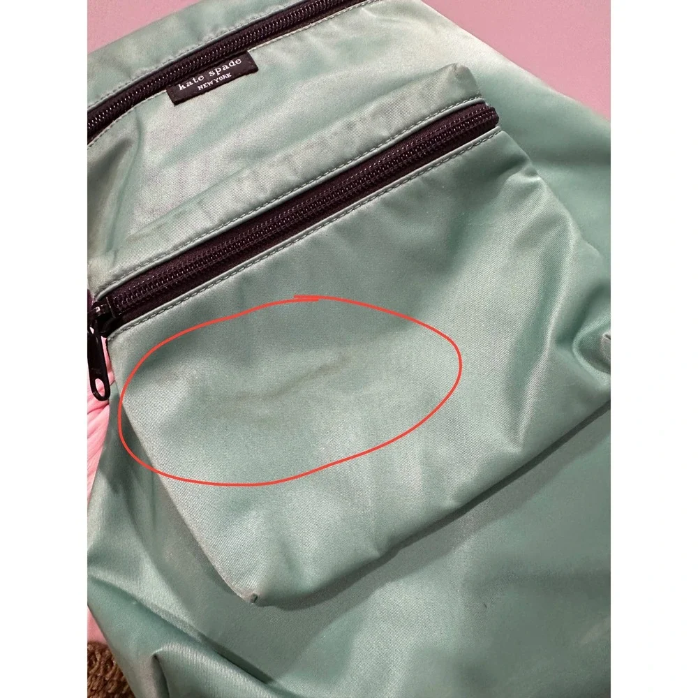 Kate Spade Grass Green Small Nylon‎ Backpack Purse